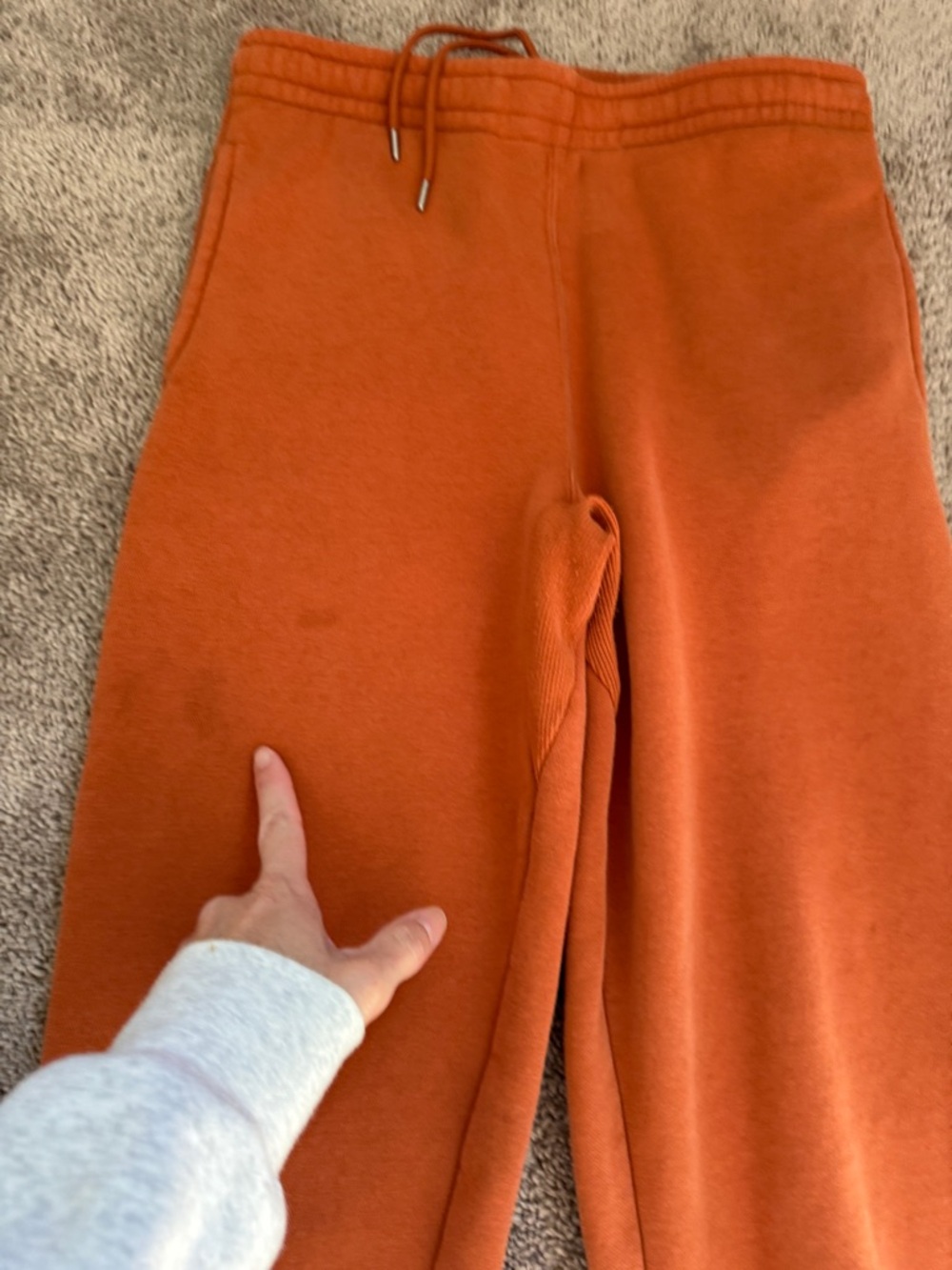 Men's Rust Drawstring Sweat Joggers - Picture 8 of 11